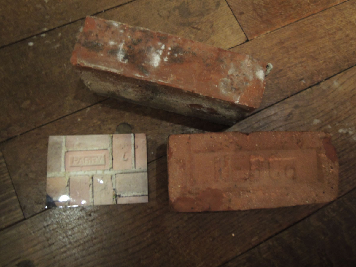 Clay bricks made at Claypit Pond