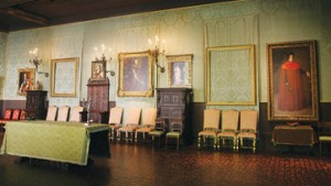 The Gardner Museum's Dutch Room still displays empty frames where Rembrandt's "A Lady and Gentleman in Black" and "The Storm on the Sea of Galilee" once hung.