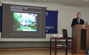 Joe Cornish made the Historic House Plaque presentations on behalf of the Society